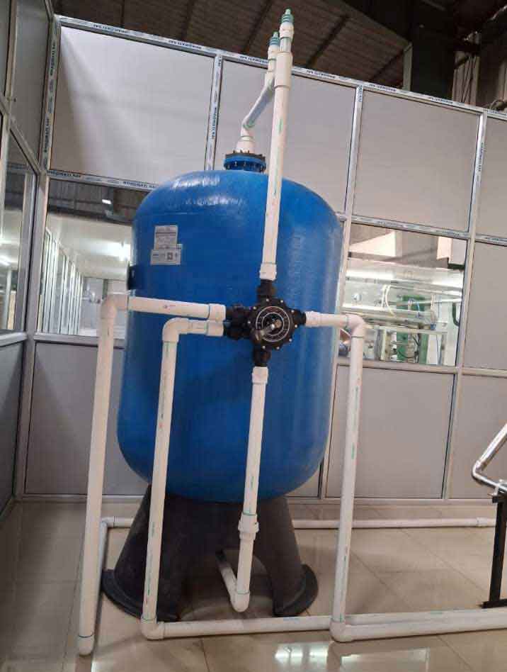 Iron removal filter installation